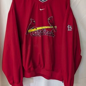 MLB Genuine Merchandise Vintage Nike Swoosh St Louis Cardinals Pullover Jacket